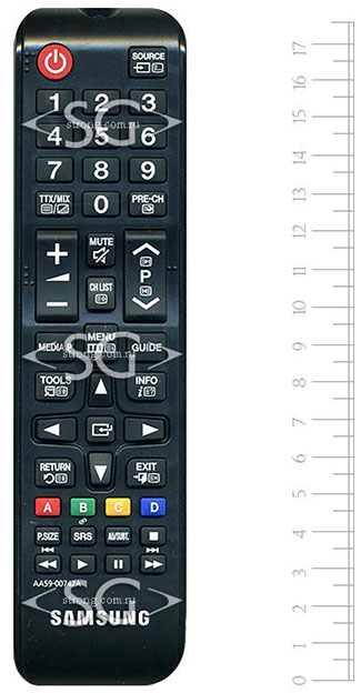 Пульт дистанционного управления для SAMSUNG AA59-00742A /orig./